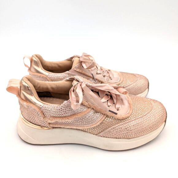 Reaction Kenneth Cole Claire Rhinestone Embellished Sneaker Size US5.5 EU35.5 - Picture 3 of 15